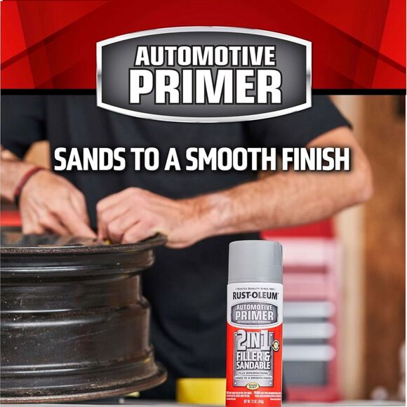 Rust-Oleum 260510 Automotive 2-in-1 Filler & Sandable Primer Spray,12 oz, (3ct) - Picture 3 of 5